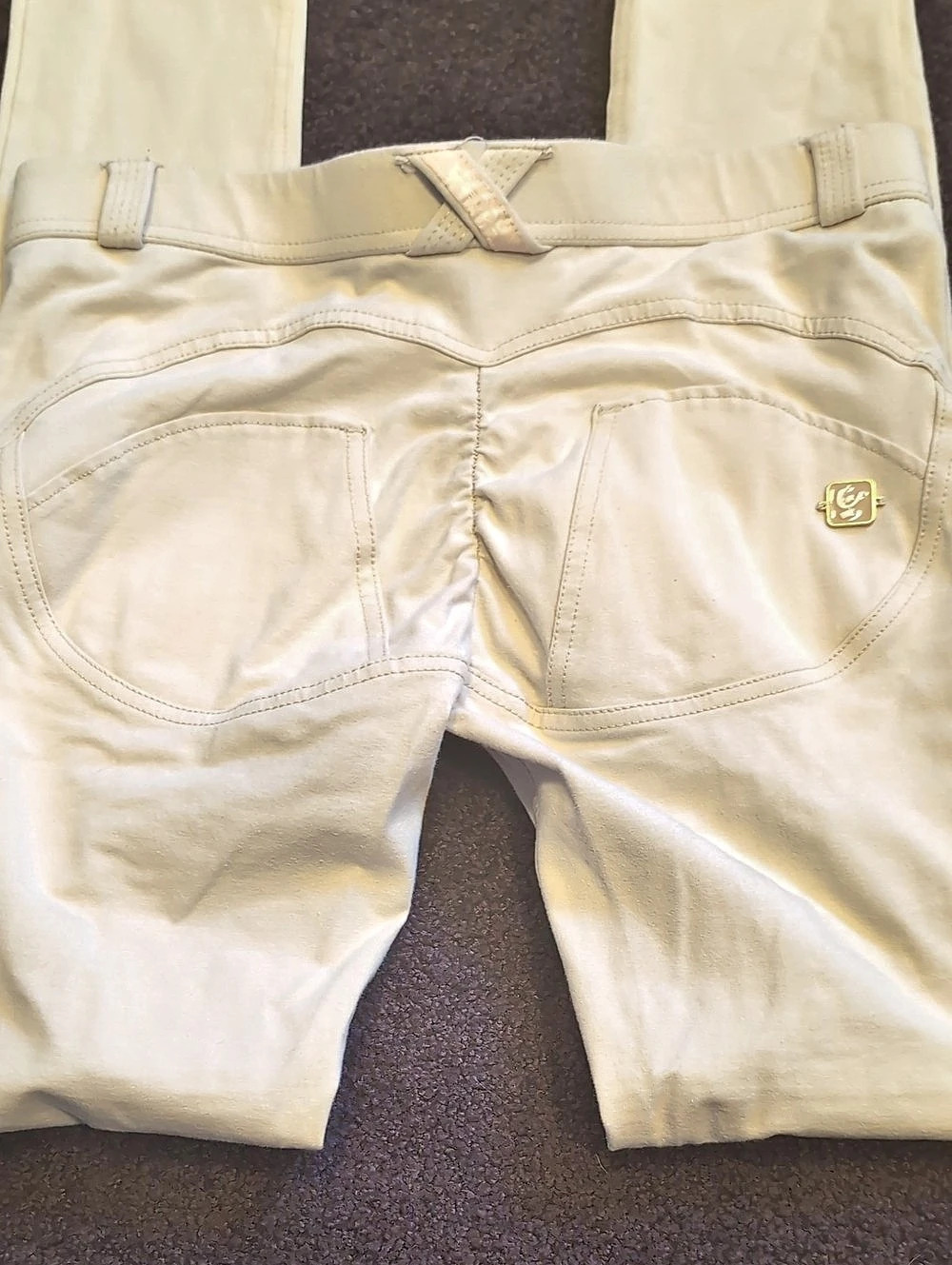 FREDDY WR.UP Skinny Pants Cream Small